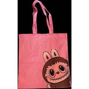 POPMART The Monsters Labubu 16x15 inch tote Pink Canvas Bag